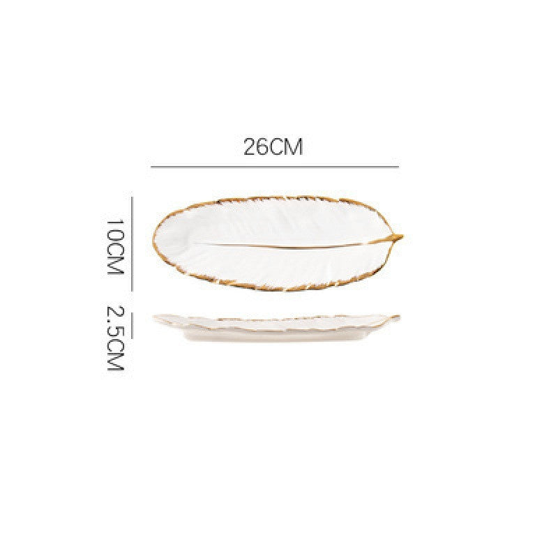 Porcelain Feather Dish