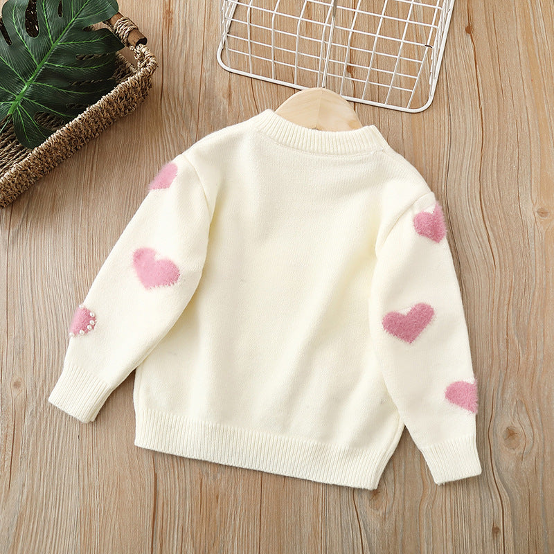 Girl's Valentine Cardigan