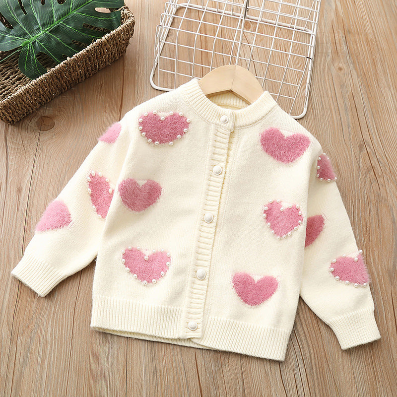 Girl's Valentine Cardigan