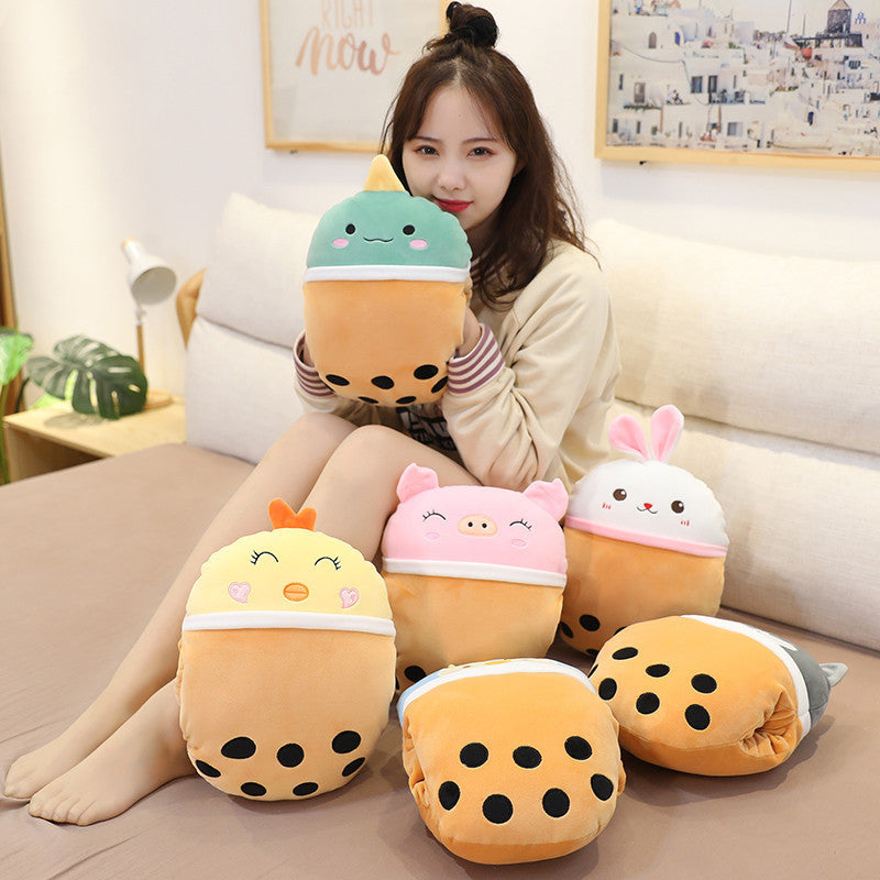 Animal Milk Tea Plush Toy Pillow