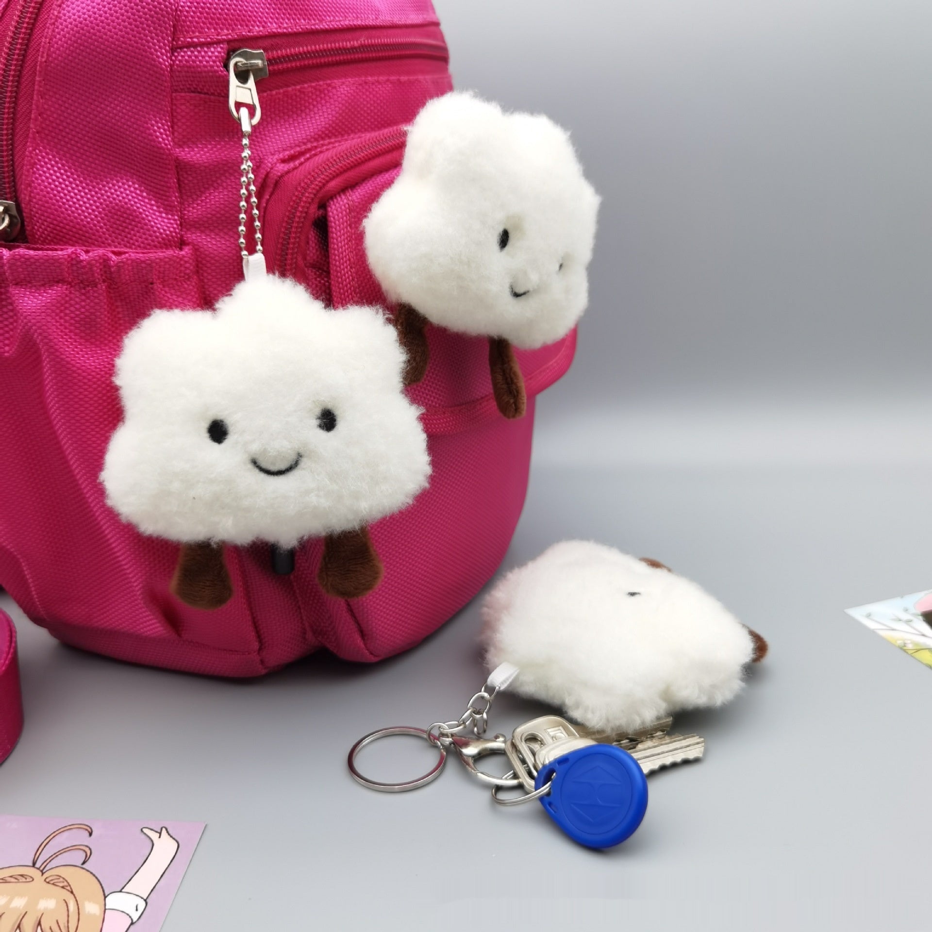 Happy Cloud Key Chain