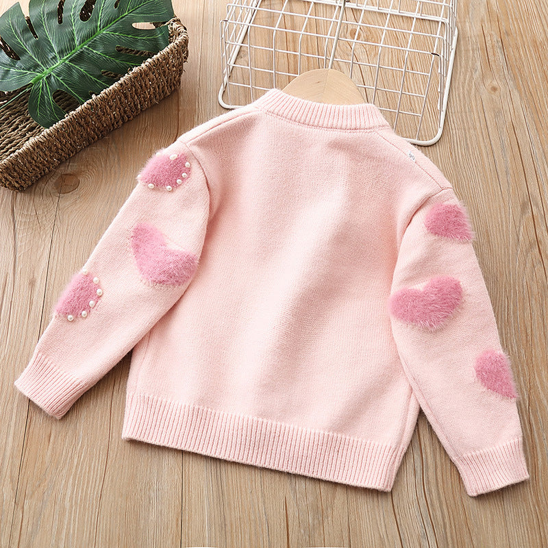 Girl's Valentine Cardigan