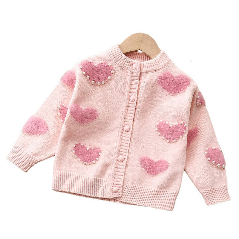 Girl's Valentine Cardigan